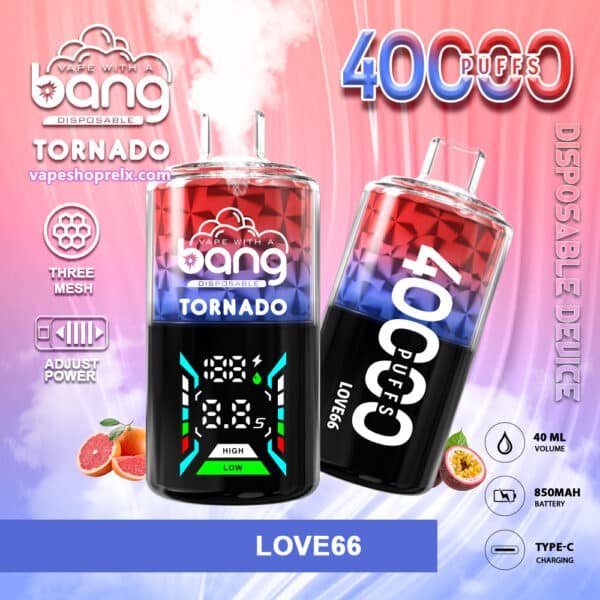 BANG TORNABO 40000 Puffs 超大容量拋棄式霧化棒｜新款登場